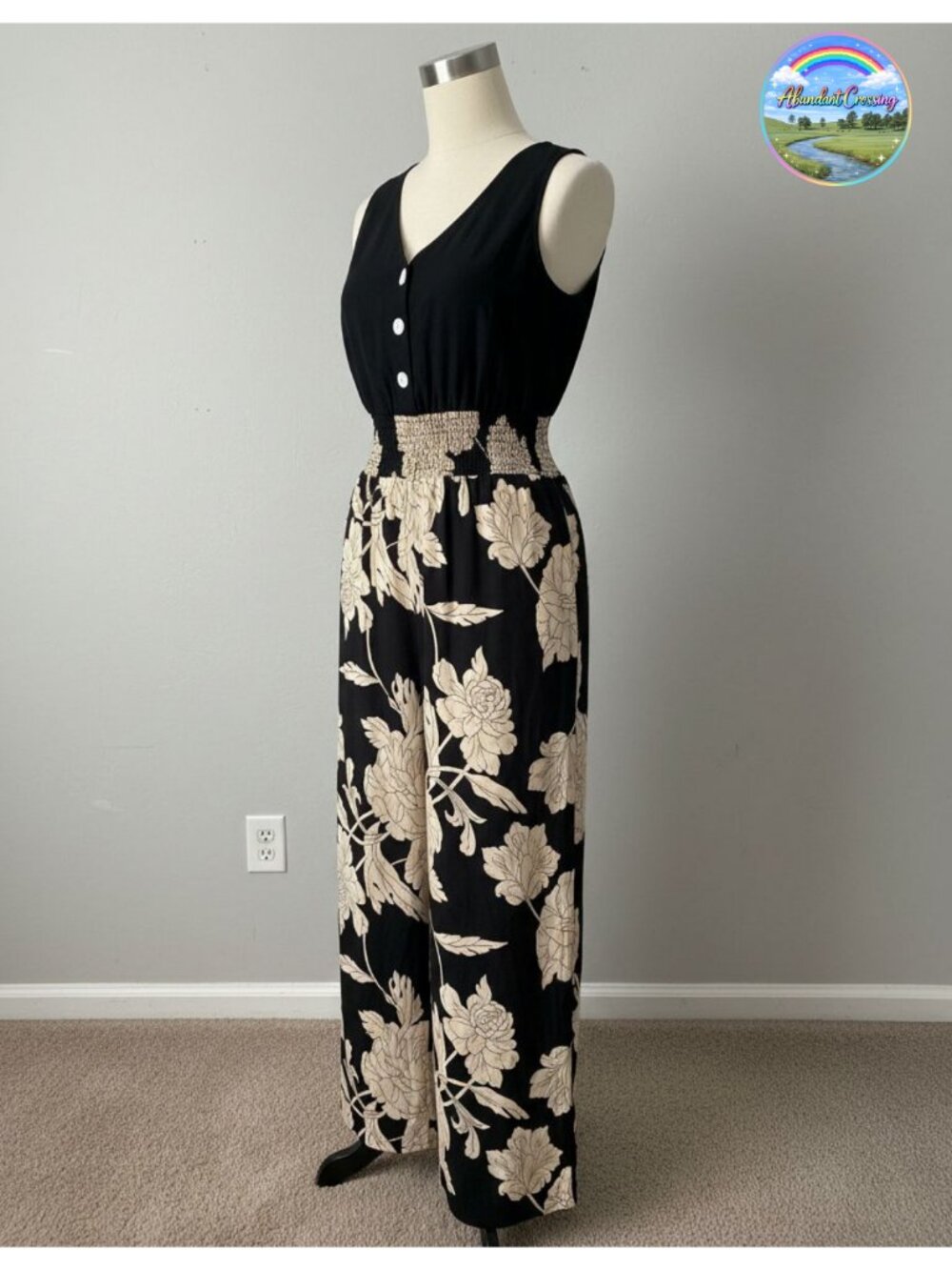Womens Wide Leg Sleeveless Jumpsuit Dressy Casual One Piece Summer Outfit